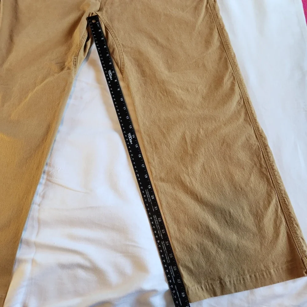 PrAna Breathe Organic‎ Cotton Chino Pants Mens 42x32 Beige Straight Carpender